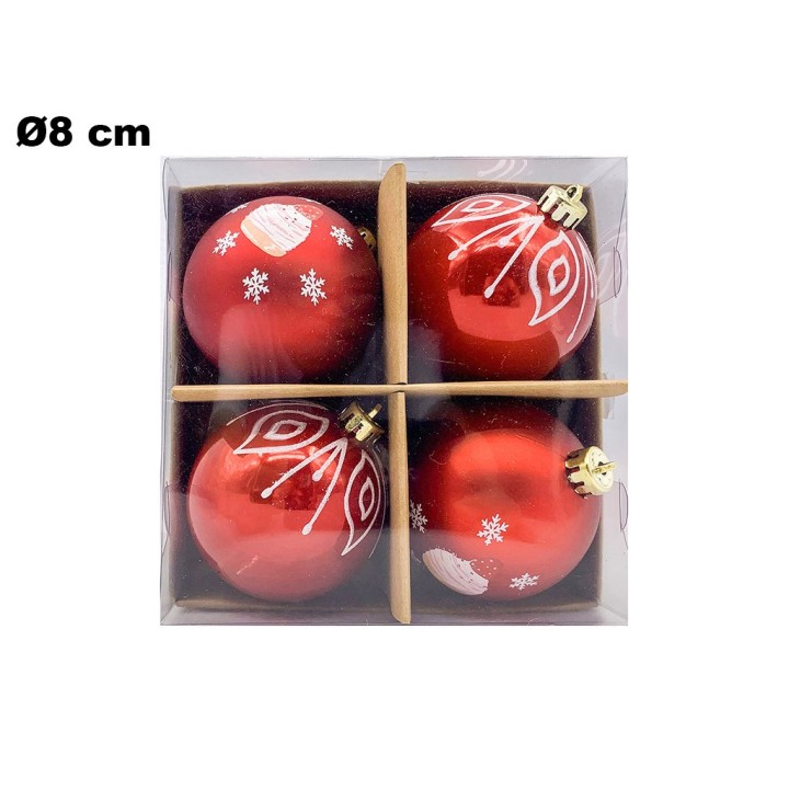 SET 4 PALLINE NATALIZIE