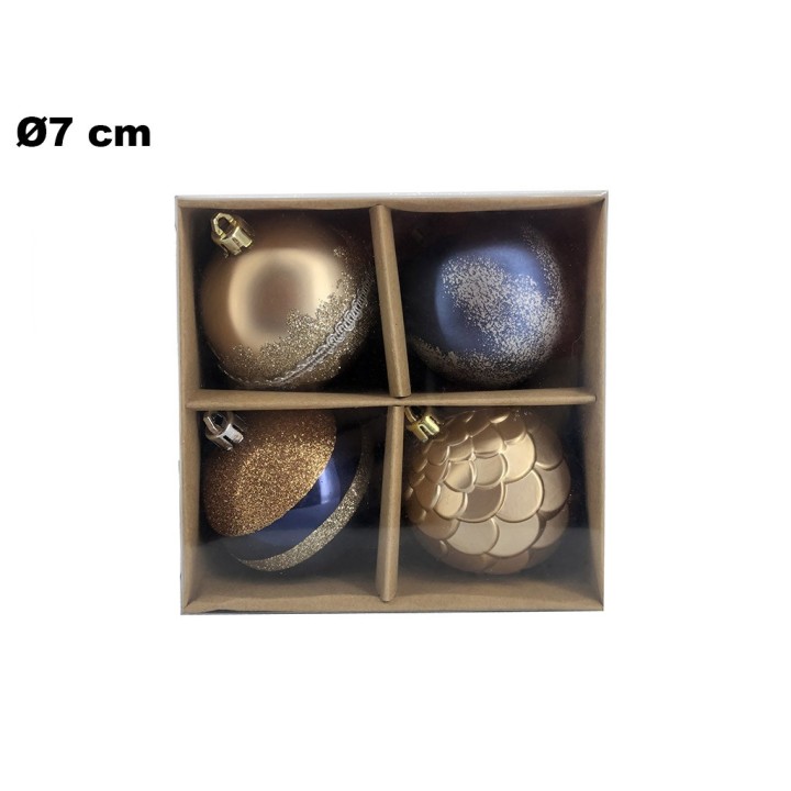 SET 4 PALLINE NATALIZIE