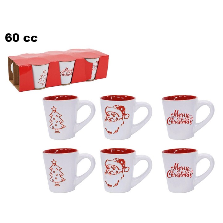 SET 6 TAZZINE DECORATIVE NATALIZIE