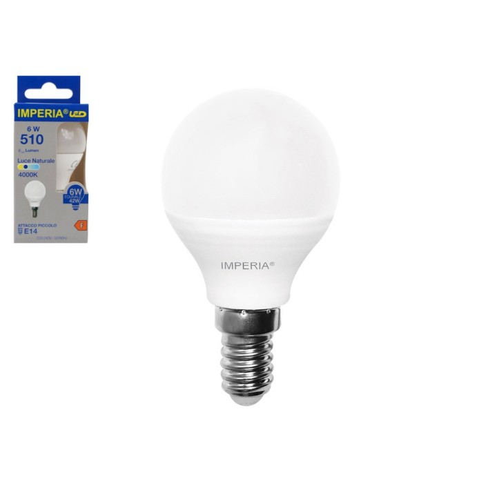 IMPERIA LAMPADA LED E14 6W LUCE NATURALE