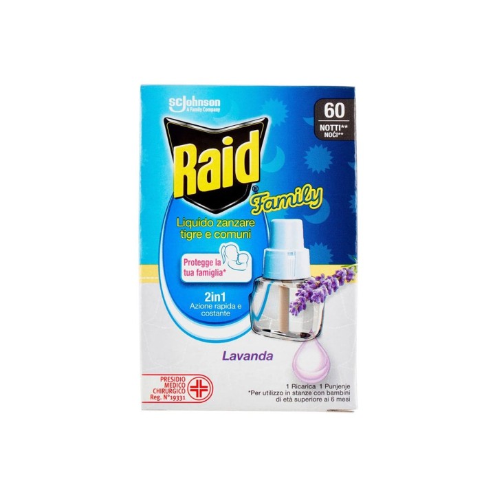 RAID LIQ ELET RICARICA FAMILY 60N 36ML