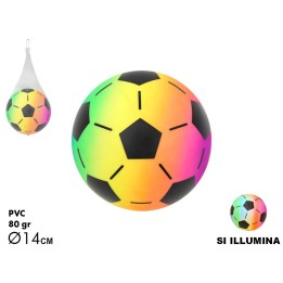 PALLA CALCIO RAINBOW LUMINOSA 80GR