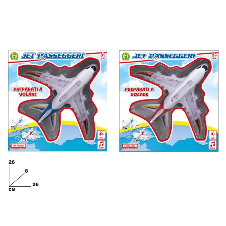 JET PASSEGGERI CON LUCI E MUSICA