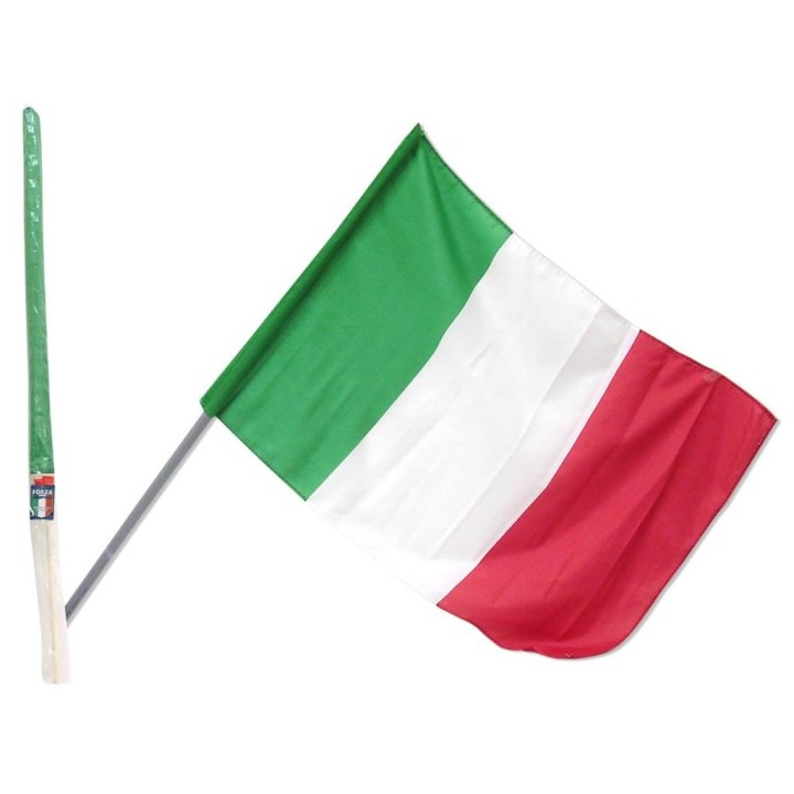 BANDIERA ITALIA CM 90X150 CON ASTA