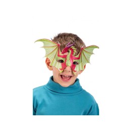 MASCHERA DRAGO IN TESSUTO SU CARTONCINO