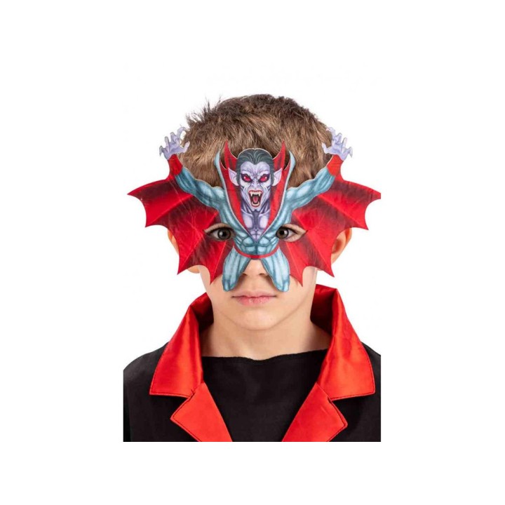 MASCHERA VAMPIRO IN TESSUTO SU CARTONCIN