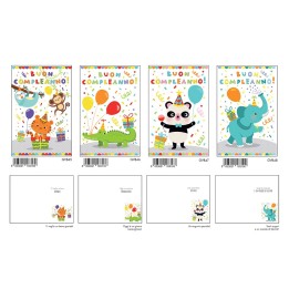 BIGLIETTO COMPLEANNO GLITTER (12) AGVB12