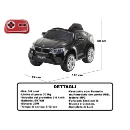 CAVALCABILE BMW X6M NERO