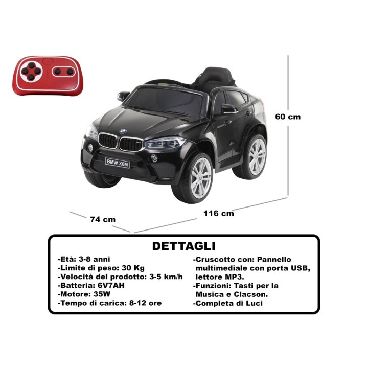CAVALCABILE BMW X6M NERO