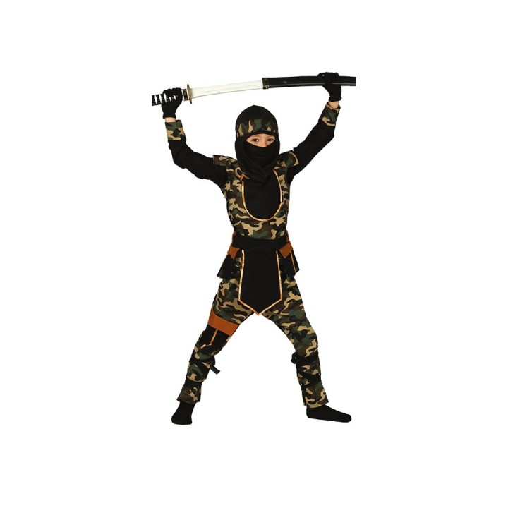 COSTUME COMMANDO NINJA BAMBINO 5-6 ANNI
