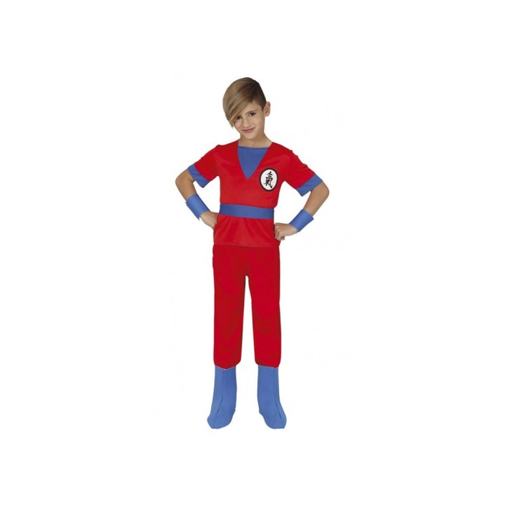 COSTUME GUERRIERO NINJA ROSSO 5-6 ANNI