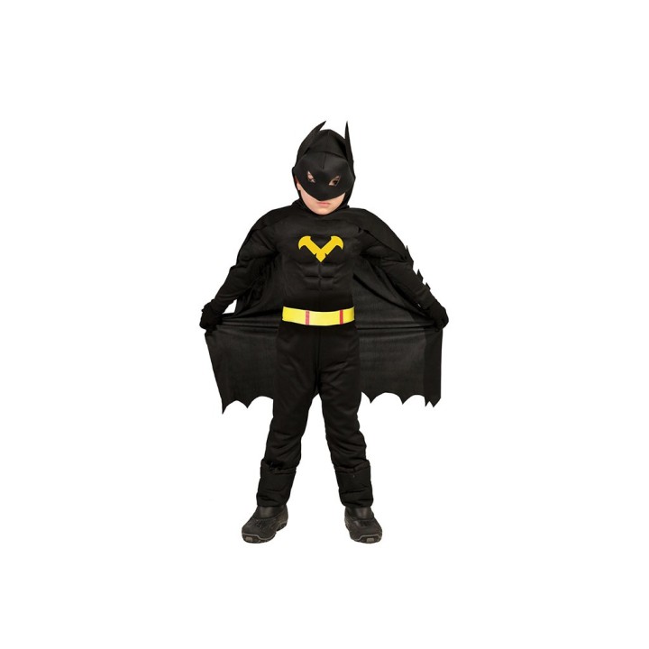 COSTUME EROE NERO BIMBO 3-4 ANNI