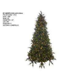 ALBERO ST. MORITZ CM 210 CON LUCI