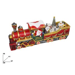 TRENO DI BABBO NATALE CON LUCI E SUONI