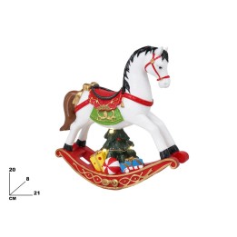 CAVALLO A DONDOLO CON LUCI 21 CM