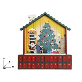 CASETTA DELL'AVVENTO CON ALBERO