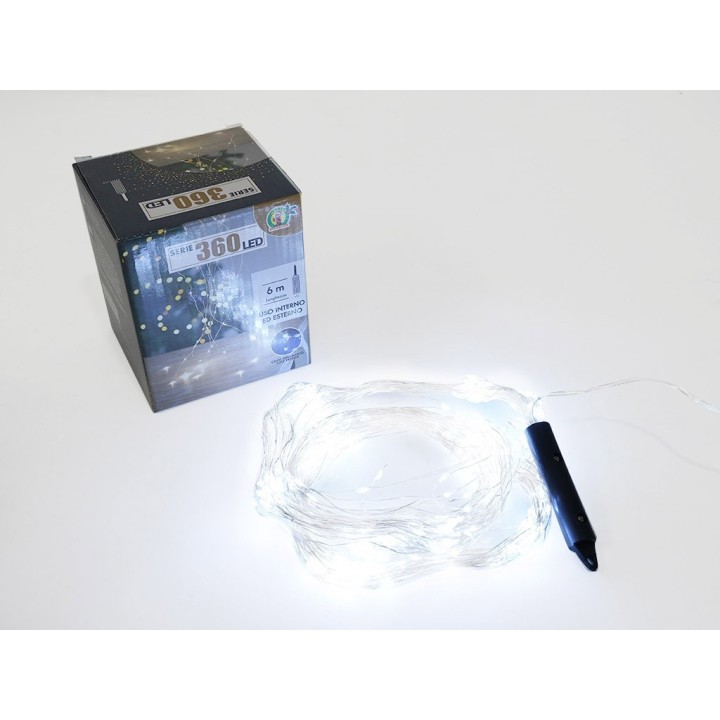 SERIE 360 LED CAVO ARGENTATO LUCE FREDDA