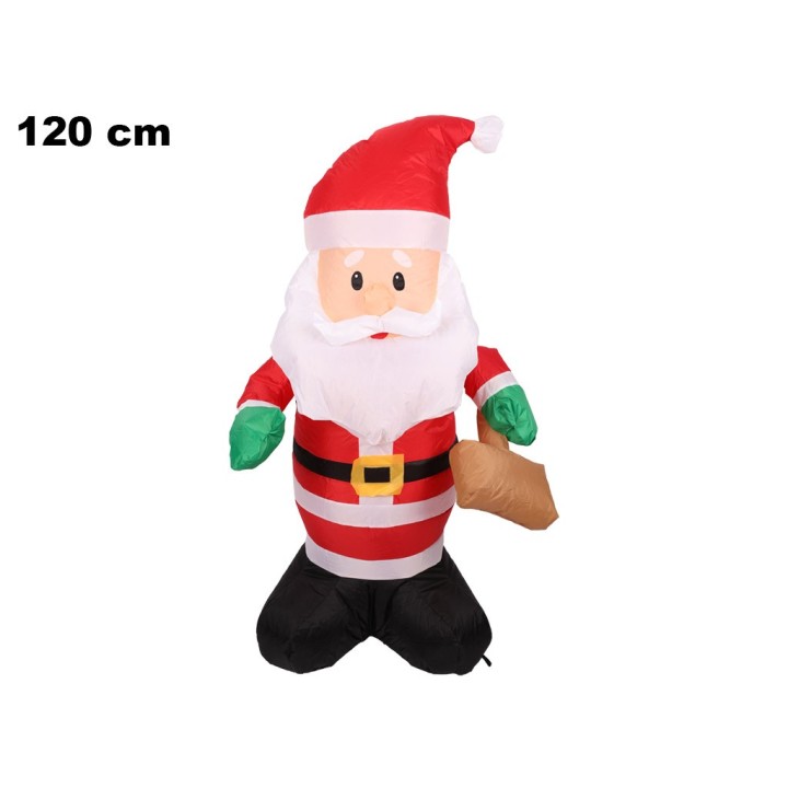 BABBO NATALE GONFIABILE 120 CM 1LEDBIAN