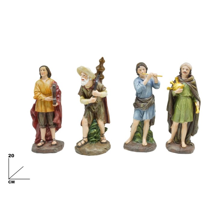 SET UOMINI CHE SUONANO 4 PEZZI 20 CM