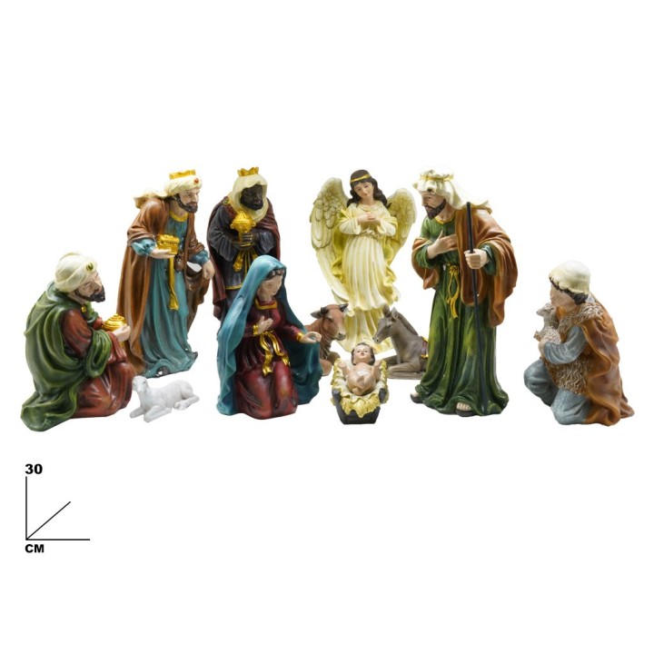 SET NATIVITA' 11 PEZZI 30 CM