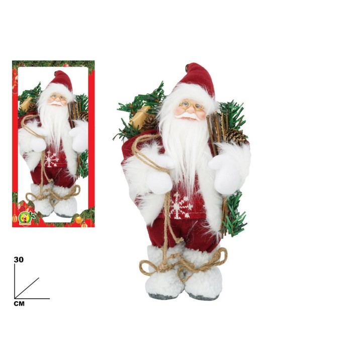 BABBO NATALE CON LUCI E SUONI 30 CM