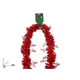FESTONE ROSSO CON BABBO NATALE 2 METRI
