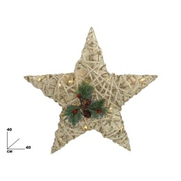 STELLA NATALIZIA 40 CM CON BACCHE E LED