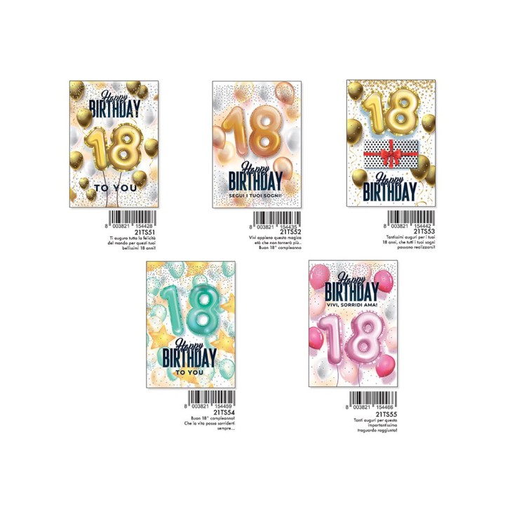 BIGLIETTI SPECIALE 18 ANNI C/APPL.(24)