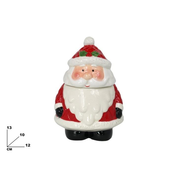 CONTENITORE DECORATIVO NATALIZIO BABBO