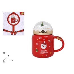 TAZZA DECORATIVA NATALIZIA ROSSA