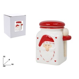 CONTENITORE DECORATIVO NATALIZIO 12 CM