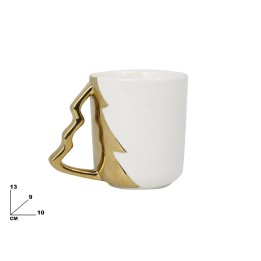 TAZZA DECORATIVA NATALIZIA BIANCA