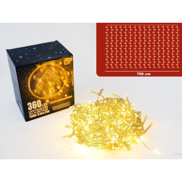TENDA 0.7m*7,1m 360 LED LUCE CALDA