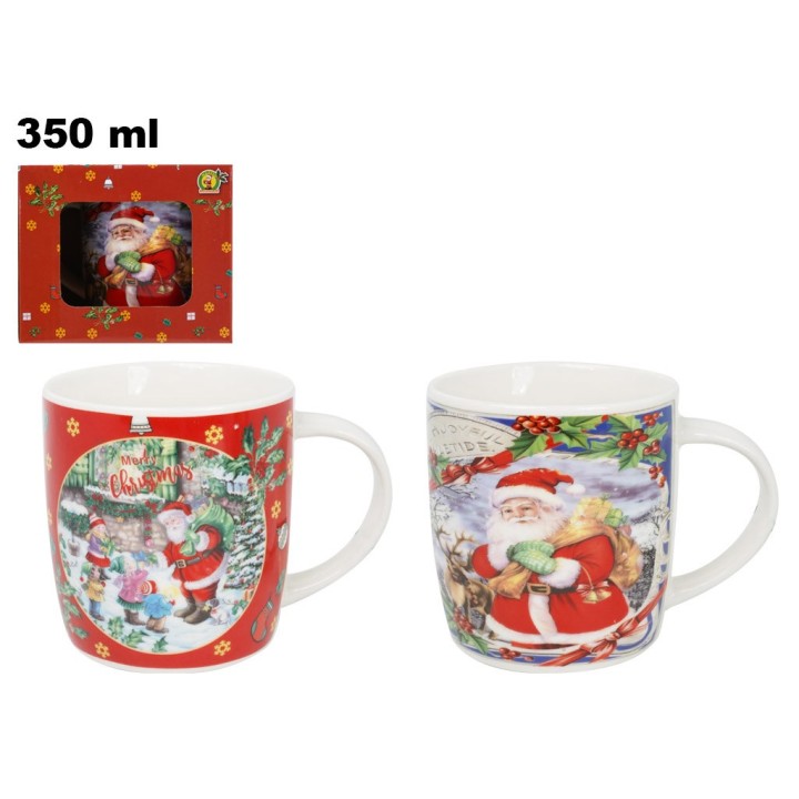 TAZZA DECORATIVA NATALIZIA 2 ASST