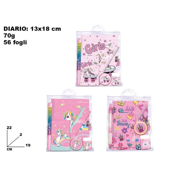 DIARIO CON ACCESSORI