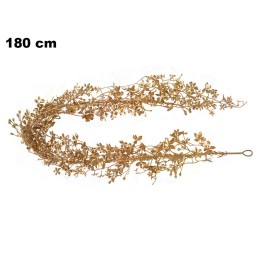 GHIRLANDA NATALIZIA DORATA IN METALLO
