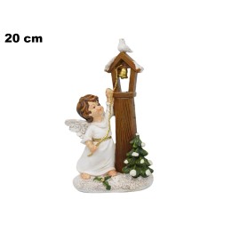 ANGELO CON CAMPANILE 20 CM