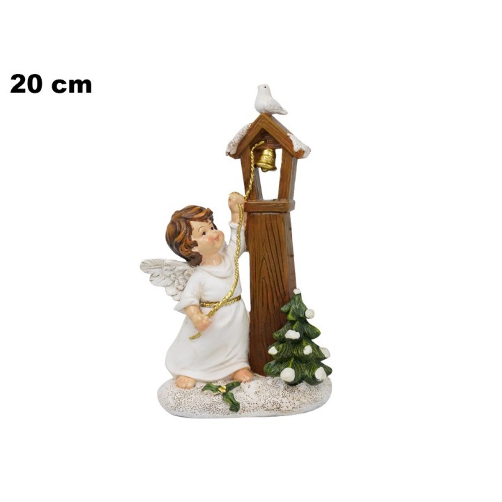ANGELO CON CAMPANILE 20 CM