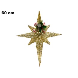 STELLA NATALIZIA 60 CM CON LED CALDO
