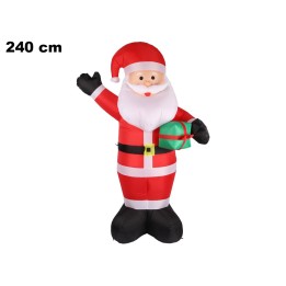 BABBO NATALE GONFIABILE 240 CM CON 4 LED