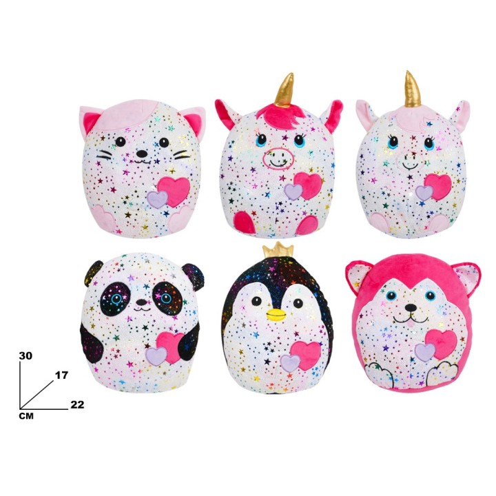 PELUCHE SOFTY STAR 6 ASST. 25 CM