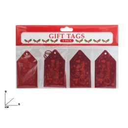 CHIUDI PACCHI NATALIZIO ROSSO 8 PZ