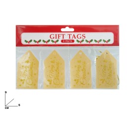 CHIUDI PACCHI NATALIZIO ORO 8 PZ