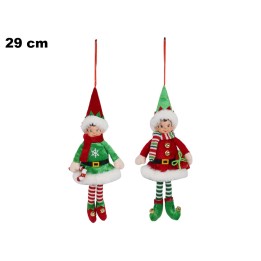 ELFO NATALIZIO DA APPENDERE 29 CM 2 ASST