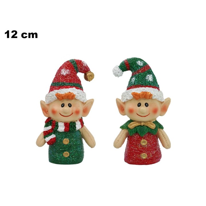 ELFO NATALIZIO 12 CM DA APPENDERE 2ASST