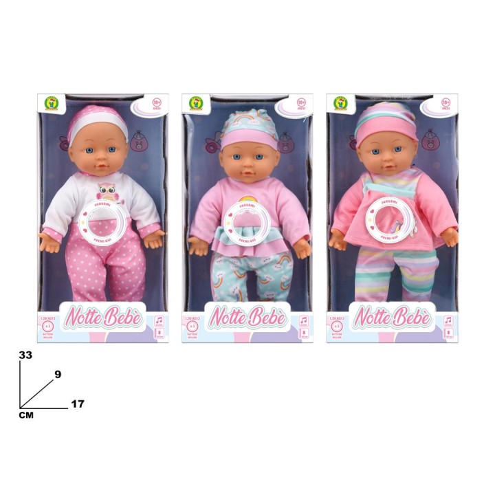 NOTTE BEBE' 32CM CON SUONI