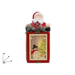 LANTERNA DI BABBO NATALE CON LED