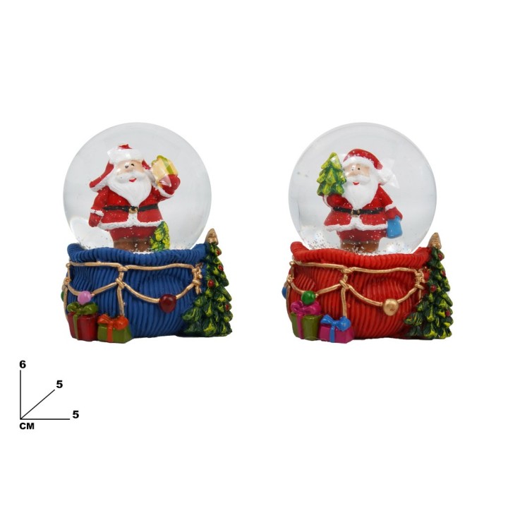 AMPOLLA NATALIZIA 4,5 CM CON BABBO NAT