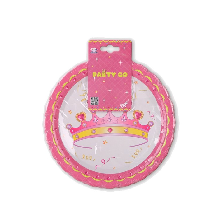 PIATTI PRINCIPESSA 18CM 8PZ