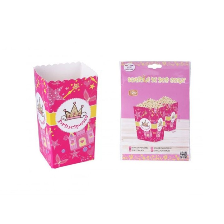 SCATOLA POP CORN PRINCIPESSA 14,5X11,5